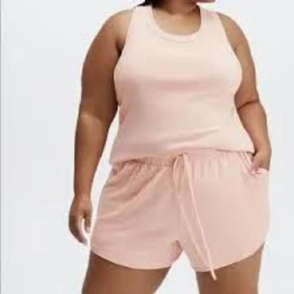 Fabletics Pink Athletic Shorts with Elastic Waistband - Picture 6 of 6